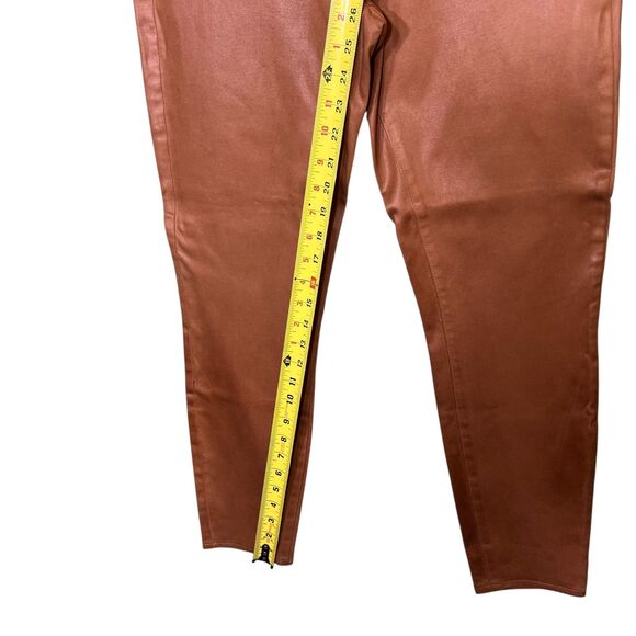 L'Agence Margot Jeans Womens 31 Brown Java Coated High Rise Skinny Pants USA - Picture 10 of 11